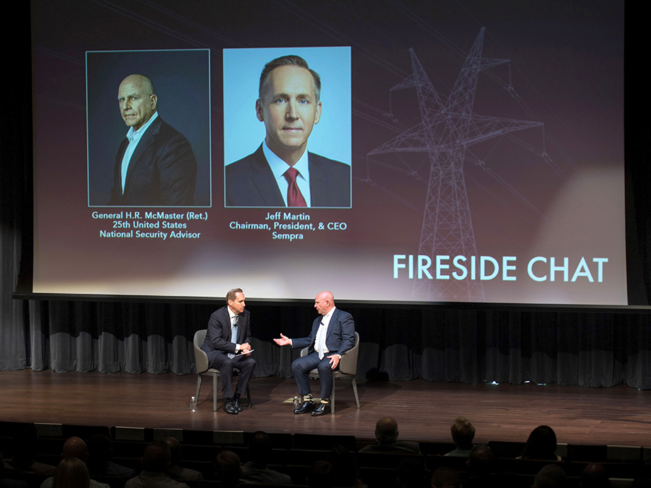 Jeffrey W. Martin and retired U.S. Army Lieutenant General H.R. McMaster